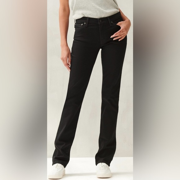 Lucky🍀Brand MidRise Sweet Straight Jean in Distressed Williamette size 00 24x27 - Picture 7 of 16